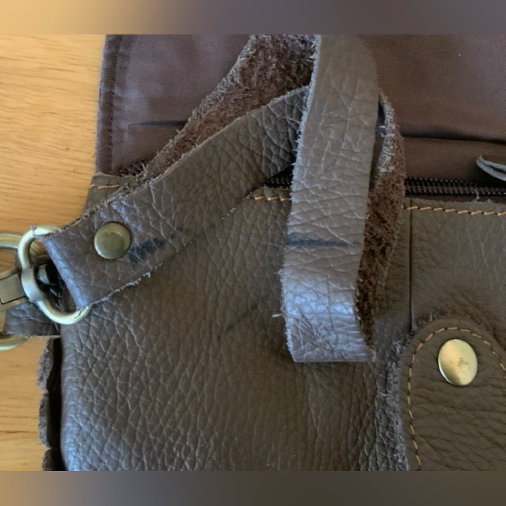 VERY NICE LEATHER HAND MINI BAG. A Western look. - Picture 11 of 11